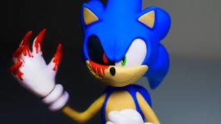 SONIC transforming into SONIC.EXE  CreepyPasta Polymer clay Tutorial