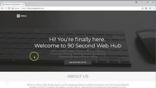 How to create a panel navigation in 90 Second web builder