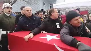 Şehit Uzman Çavuş Bayram Günay'ın cenaze töreni-14.01.2020