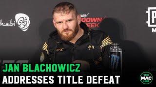 Jan Blachowicz reacts to title loss to Glover Teixeira: “I feel like s***. What can I say?”