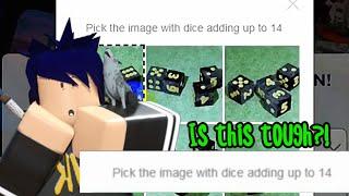 Is This New Roblox Verification actually WORSE? (Pick the Dice adding Up to 14) (Dice Captcha)