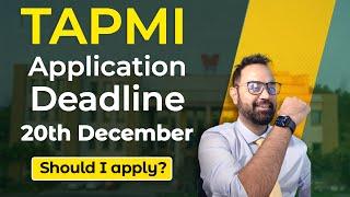 TAPMI Application Deadline | Should I apply or not? | Placements | Cutoffs | Batch size