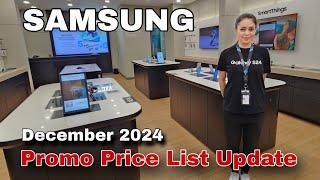 SAMSUNG Promo Price List Update December 2024, Galaxy Tab S10 Series, S24 Series, Z Fold 6, Z Flip 6