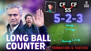 eFootball 2025 - Long Ball Counter - 5 2 3 Formation &  Tactics | PC Gameplay