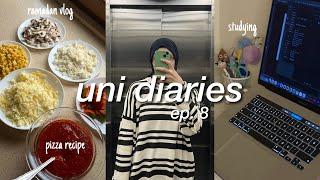  UNI VLOG: productive fasting days, pizza recipe, unboxing, study vlog, engineering student diaries