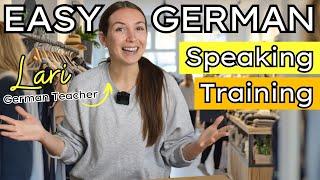 GERMAN SPEAKING PRACTICE for Beginners | Conversational German Training (Kleidung kaufen)