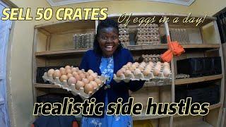 Make Money Selling upto Fifty Crates of Eggs in A Day This Simple Strategy//Side Hustles