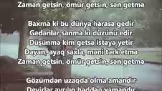 Zaman getsin, Ömür getsin, Sən getmə    Şeir Şahin İsmayılov YENİ ŞEİR 2017 !!!