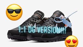 REAL VS FAKE NIKE OFF WHITE AIR MAX 90 BLACK from: Kjclubjoy