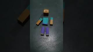 Paper craft Minecraft Steve #papercraft #minecraftsteve