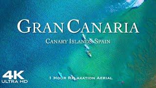 [4K] GRAN CANARIA  Relaxation Drone Aerial Film of Canary Islands | Las Canarias Spain España