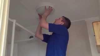 How to change a bathroom light