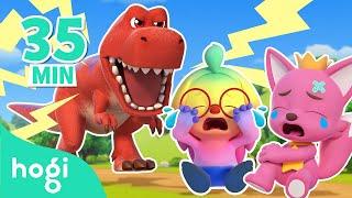 [BEST] T-Rex in Wonderville + Boo Boo Song + More｜Sing Along with Hogi｜Nursery Rhymes｜Hogi Pinkfong