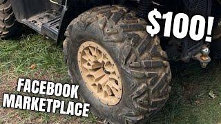 Buying The Cheapest Wheels and Tires for my Quad on Facebook Marketplace!