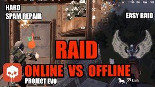 Project Evo - OFFLINE VS ONLINE RAID - Which is the Best?