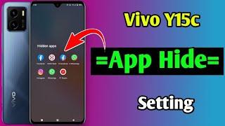 how to hide Apps in Vivo y15c | vivo y15c app hide setting | vivo y15c me app hide kaise kare | 2022