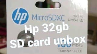 HP 32GB Class 10 MicroSD Memory Card Unboxing  (U1 TF Card  32GB)