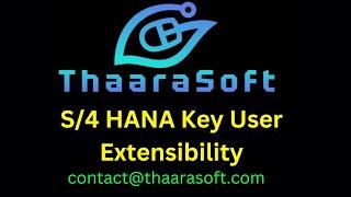 S/4 HANA - Key User Extensibility