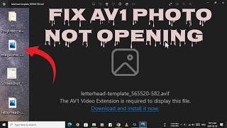 The AV1 video extension is required to display this file. FIXED!!