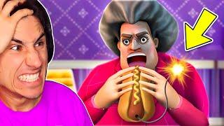 I Gave Her EXPLODING HOT DOGS! | Scary Teacher 3D