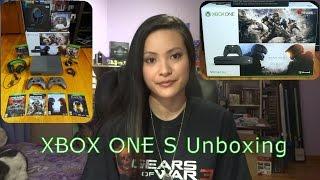 Xbox One S Gears Of War 4 and Halo 5 Holiday Bundle Unboxing