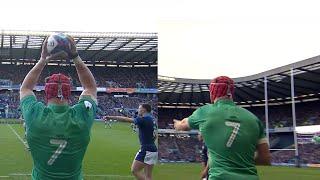 All Josh Van Der Flier's Lineout Throws Against Scotland