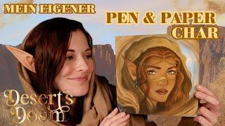 Ich habe meinen eigenen Pen & Paper Char für Deserts Doom gezeichnet! - Charakterdesign für D&D