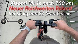 Xiaomi Mi 1s Reichweiten Test nach 760 KM und bei 23 Grad Celcius - Ein neuer Rekord !!