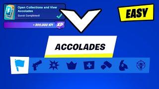 How to EASILY Open Collections and View Accolades - Fortnite Season 3 Quest