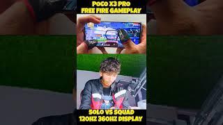 Poco x3 pro game turbo high performance 120hz 360hz smooth display free fire handcam gameplay 4k