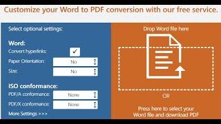 PDF Online: Word to PDF Configuration