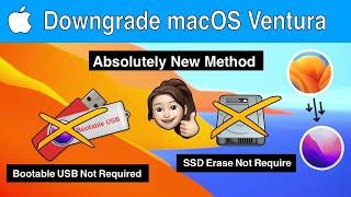 Downgrade macOS Ventura to Monterey without Bootable USB & without Erasing SSD  | Downgrade macOS 13