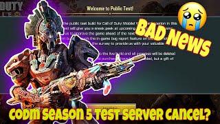  cod mobile season 5 test server cancel ? | codm test server 2024 | codm season 5 test server link