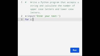 Python program to calculate the number of upper case letters and lower case letters in string