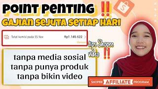 CARA MUDAH DAPAT BANYAK KOMISI DI SHOPEE AFFILIATE | TANPA PUNYA PRODUK TANPA MEDIA SOSIAL