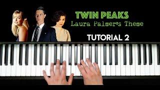 laura palmer's theme TWIN PEAKS piano tutorial 2 EASY