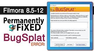 Filmora BUGSPLANT problem | How to fix Bugsplat Filmora 11/12 [ Any Version ] Filmora Freezing Issue