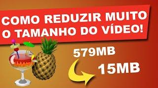 ‍ TUTORIAL | Como REDUZIR tamanho de vídeo SEM PERDER QUALIDADE - Programa fácil e grátis