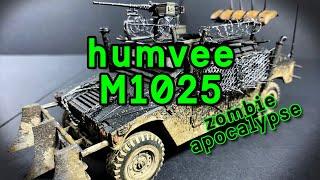 Humvee M1025 - Zombie Apocalypse #Diorama #ScaleModel #Miniature #ModelKit