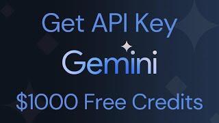 Get Free 1000 Dollars credit for Google Gemini API - Get API Key