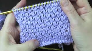 Knit stitch.