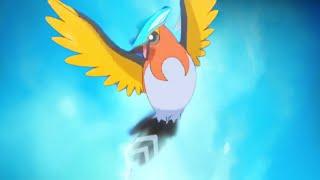 Ash's Fletchling evolves into SsjGodSsj/Ssjgod blue