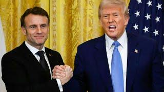 Macron warnt in USA vor Frieden durch "Kapitulation" der Ukraine