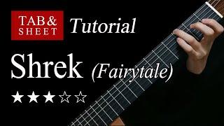 (Shrek) Fairytale - Guitar Lesson + TAB