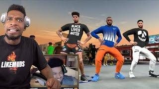 LEBRON JAMES PLAYS HIS FIRST NBA 2K20 PARK GAME FROM "THE BUBBLE" FT.ANTHONY DAVIS & QUINN COOK