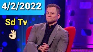 Graham Norton Show 4/2/2022 Courteney Cox, Taron Egerton, Minnie Driver, Uma Thurman, Ariana DeBose