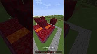 Minecraft Mini Crimson biome  #shorts