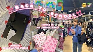 Back to School Episode 1  مشترياتي للعودة | UNBOXING Longchamp le pliage Bag للمدرسة 