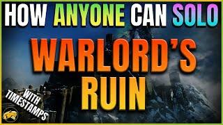 Destiny 2 - Complete Solo Walkthrough Guide - Warlord's Ruin Dungeon - Beginner's Guide Step by Step