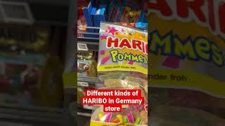 Different kinds of Haribo that you can find in Germany supermarket.